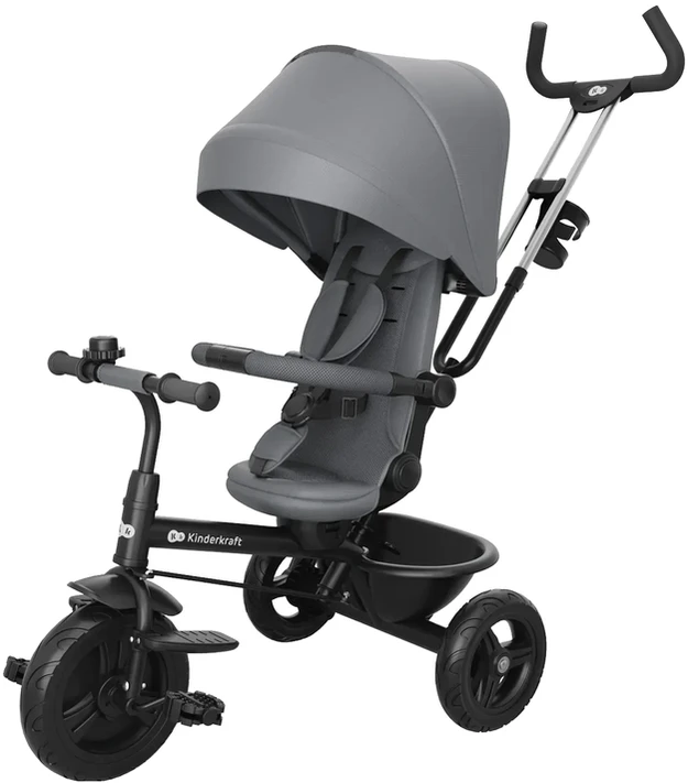 Триколісний велосипед Kinderkraft Aston 2 Plus Navy (KRASTO02NAVPL00)